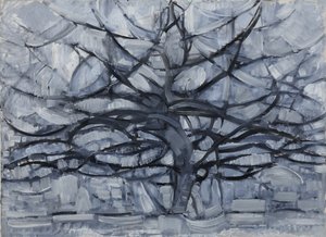 De grijze boom, 1911 door Piet Mondrian